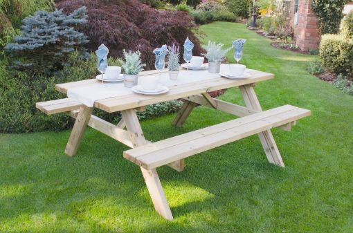 Picture of Rectangular Picnic Table - Large (Home Delivered)