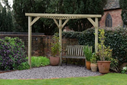 Picture of Slatted Corner Pergola (Home Delivered)