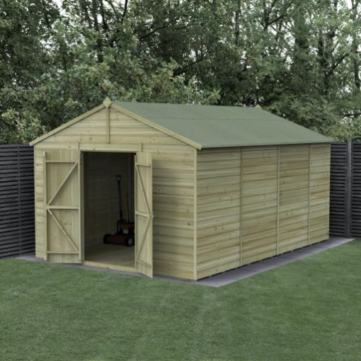 Picture of Beckwood 10' x 15' Apex Shed - No Windows - Double Door (Home Delivered)