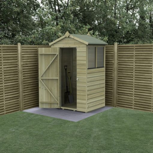 Picture of Beckwood 4' x 3' Apex Shed - 2 Windows (Home Delivered)