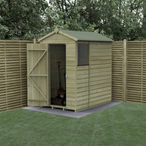 Picture of Beckwood 4' x 6' Apex Shed - 1 Window (Home Delivered)