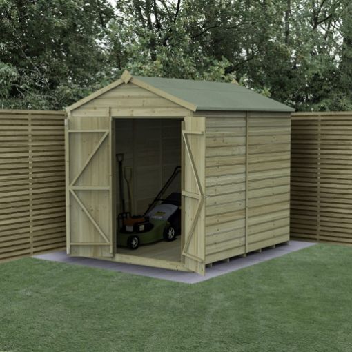 Picture of Beckwood 6' x 8' Apex Shed - No Windows - Double Door (Home Delivered)