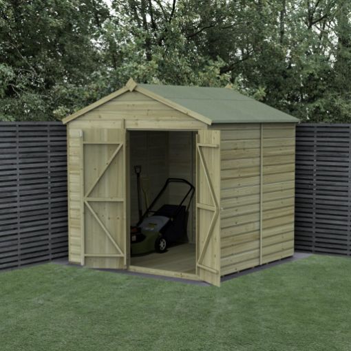 Picture of Beckwood 7' x 7' Apex Shed - No Windows - Double Door (Installed)