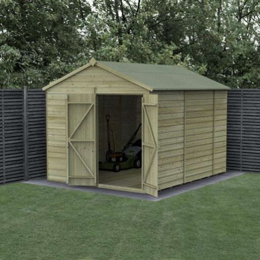 Picture of Beckwood 8' x 10' Apex Shed - No Windows - Double Door (Home Delivered)