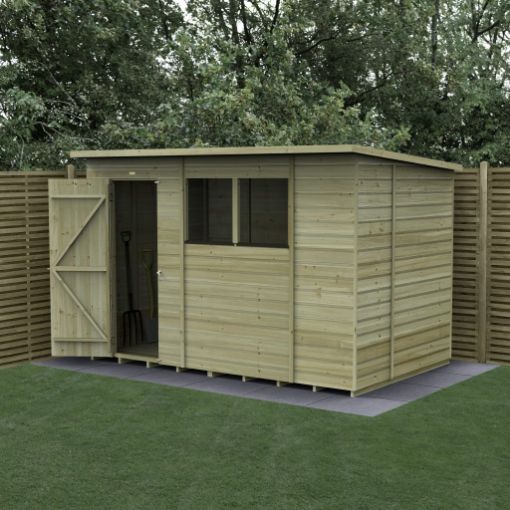 Picture of Beckwood 10' x 6' Pent Shed - 2 Windows - (Installed)