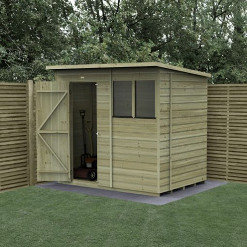 Picture of Beckwood 7' x 5' Pent Shed - 2 Windows - (Home Delivered)