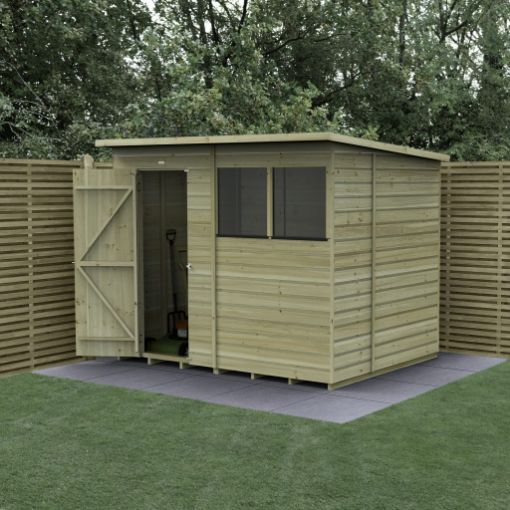 Picture of Beckwood 8' x 6' Pent Shed - 2 Windows - (Home Delivered)