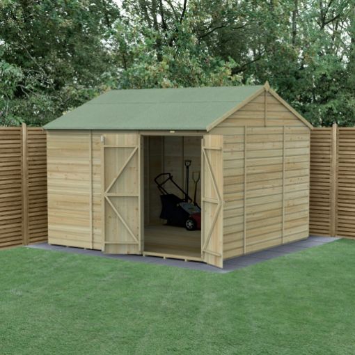 Picture of Beckwood 10' x 10' Reverse Apex Shed - No Windows - Double Door (Home Delivered)