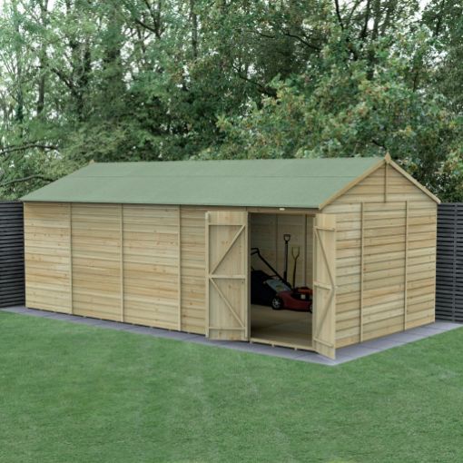 Picture of Beckwood 20' x 10' Reverse Apex Shed - No Windows - Double Door (Home Delivered)