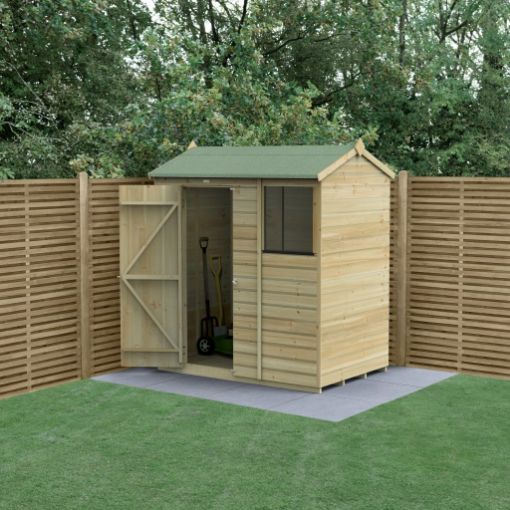 Picture of Beckwood 6' x 4' Reverse Apex Shed - 1 Window (Installed)
