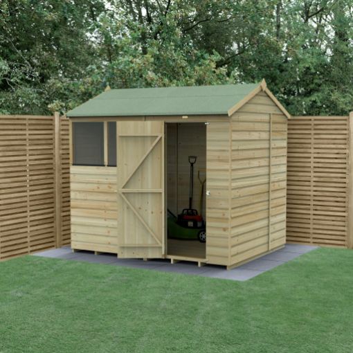 Picture of Beckwood 8' x 6' Reverse Apex Shed - 2 Windows (Home Delivered)