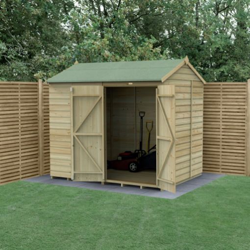 Picture of Beckwood 8' x 6' Reverse Apex Shed - No Windows - Double Door (Home Delivered)