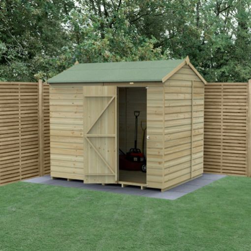 Picture of Beckwood 8' x 6' Reverse Apex Shed - No Windows (Installed)