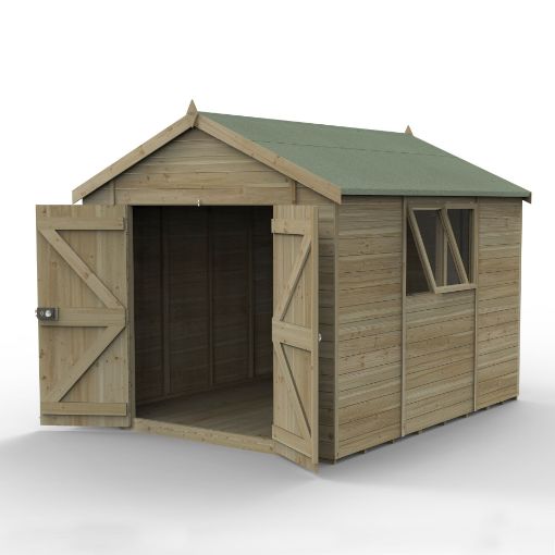 Picture of Timberdale 10' x 8' Double Door Apex Shed (Installed)