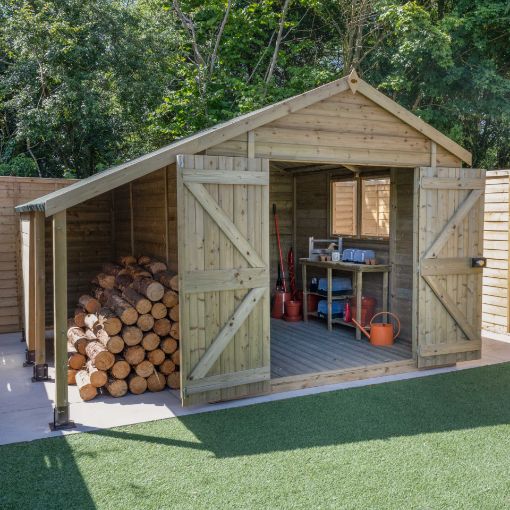 Picture of Timberdale 10' x 8' Double Door Apex Shed Ls (Home Delivered)