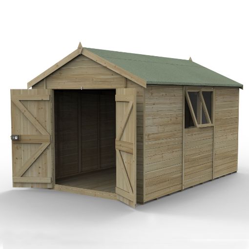 Picture of Timberdale 12' x 8' Apex Dble Door Shed (Installed)