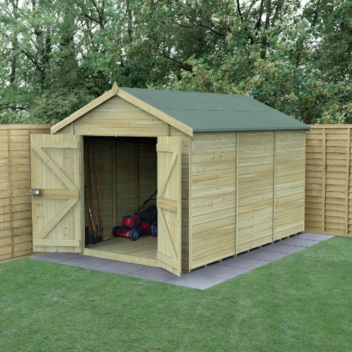 Picture of Timberdale 12' x 8' Apex Shed No Window - Double Door (Home Delivered)