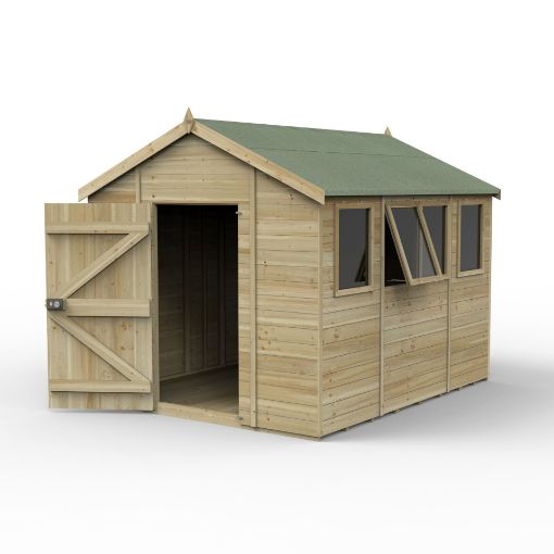 Picture of Timberdale 12' x 8' Apex Shed - Four Windows (Installed)