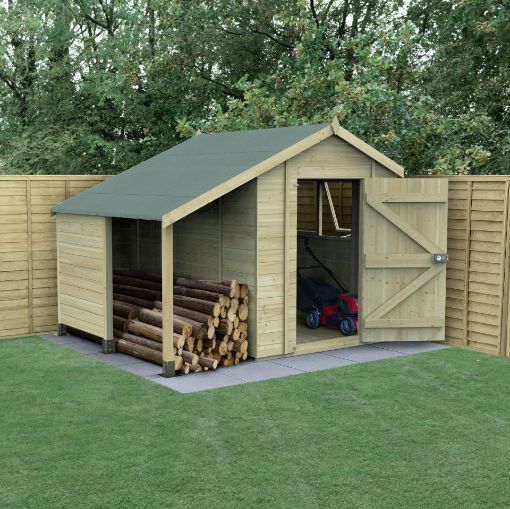 Picture of Timberdale 6' x 8' Double Door Apex Shed Ls (Installed)