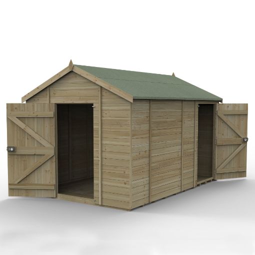 Picture of Timberdale 12' x 8' Apex Shed No Window - Combo (Installed)