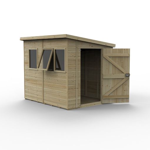 Picture of Timberdale 8' x 6' Pent Shed - Three Windows (Home Delivered)