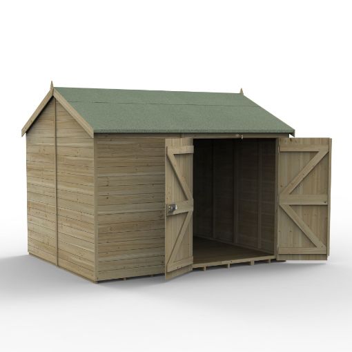 Picture of Timberdale 10' x 8' Reverse Apex Shed No Window - Double Door (Home Delivered)