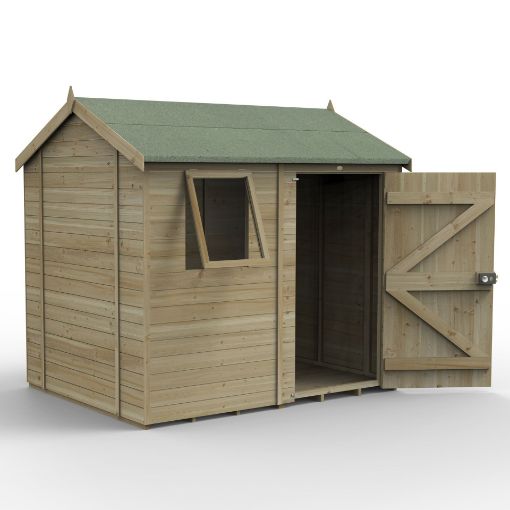 Picture of Timberdale 8' x 6' Reverse Apex Shed (Installed)