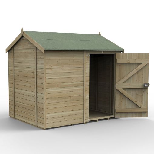 Picture of Timberdale 8' x 6' Reverse Apex Shed No Window (Installed)