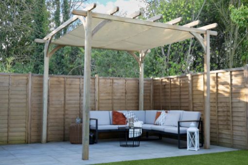 Picture of Ultima Pergola - 3.6 x 3.6m with Canopy (Home Delivered)