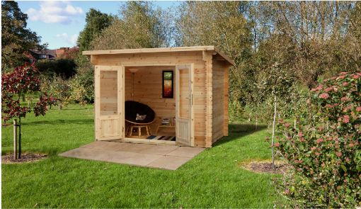Picture of Harwood 3.0 x 2.0m Log Cabin - Pent Roof, 34kg Felt plus Underlay (Installed)