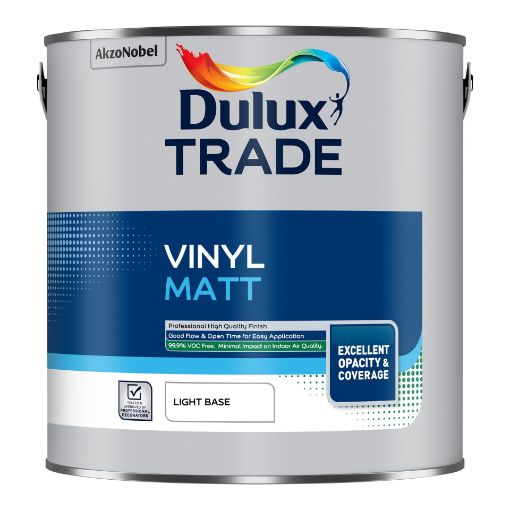Picture of 2.5L Dulux Trade Vinyl Matt Base Lght