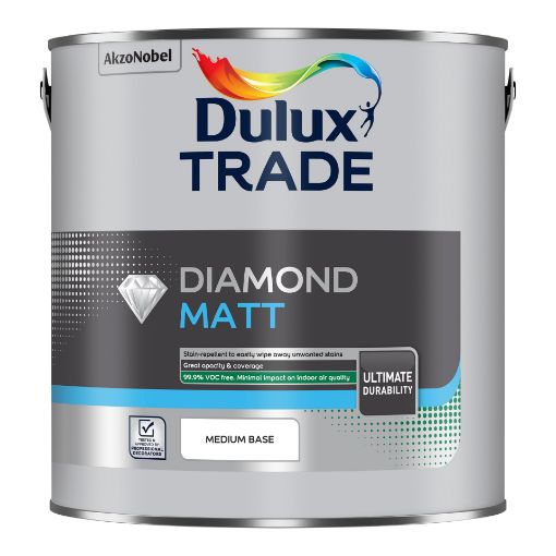 Picture of 2.5L Dulux Trade Diamond Matt Medium Base