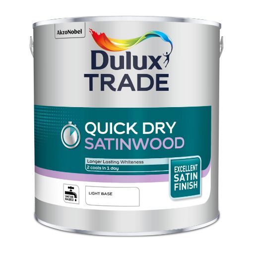 Picture of 2.5L Dulux Trade Quick Dry Satinwood Light Base