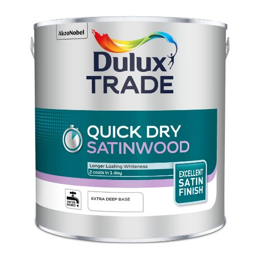 Picture of 2.5L Dulux Trade Quick Dry Satinwood Extra Deep Base