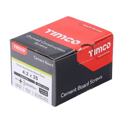 Picture of TIMco 4.2 x 25mm Cement Board Screws 200pcs