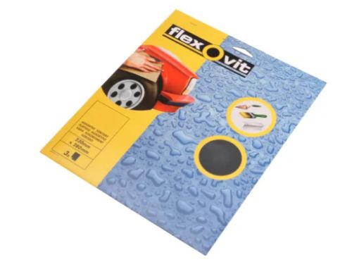 Picture of Flexovit Waterproof Sanding Sheets 320G (Pack of 25)