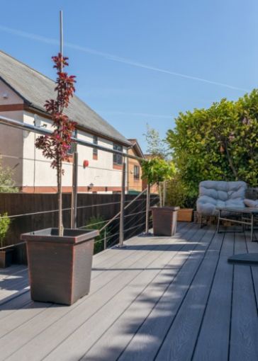 Picture of Bullnose Decking Board 150 x 25 x 4000mm - Stone Grey