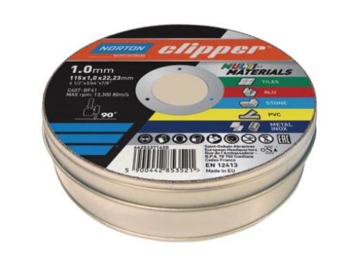 Picture of Clipper Multi-Material Cutting Discs 115 x 22.23mm (Tub of 10)