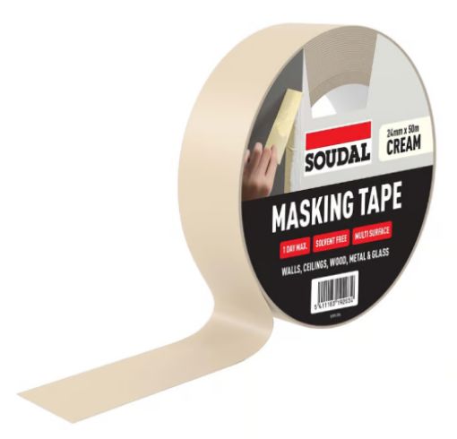 Picture of Soudal General Purpose Masking Tape 24mm x 50mtr