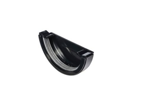 Picture of Half Round External Stopend Black