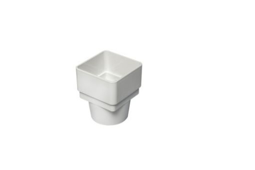 Picture of Square/Round Downpipe Adaptor White