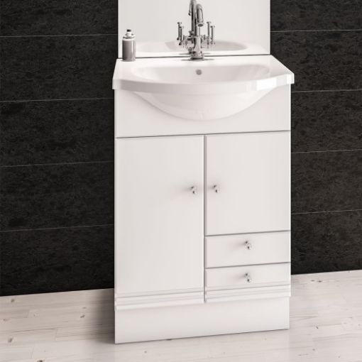 Picture of White Madrid 58cm Combi Unit