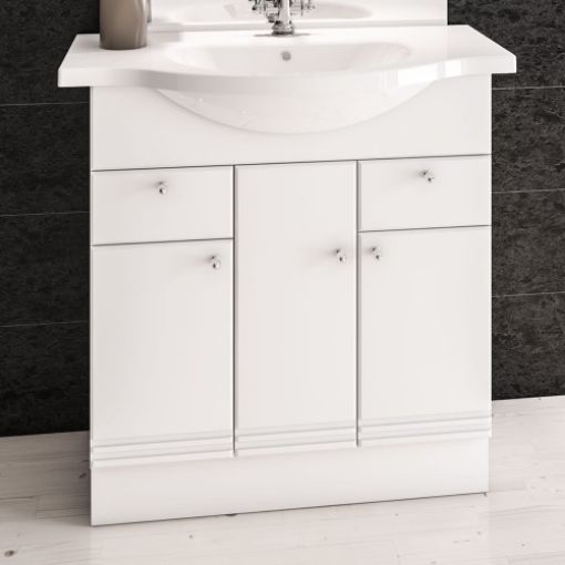 Picture of White Madrid 70cm Combi Unit
