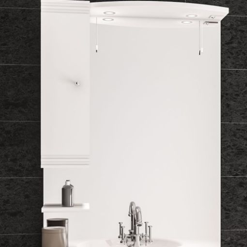 Picture of White Diamante 60cm Mirror