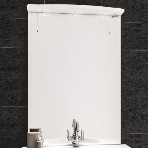 Picture of White Diamante 80cm Mirror