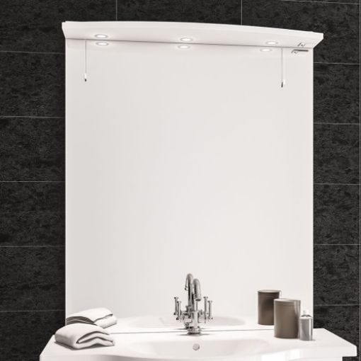 Picture of White Diamante 100cm Mirror