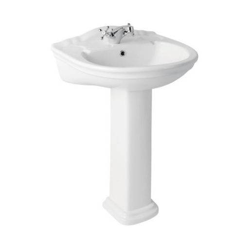 Picture of White Tamarind 560mm Standard Basin 1 Tap Hole