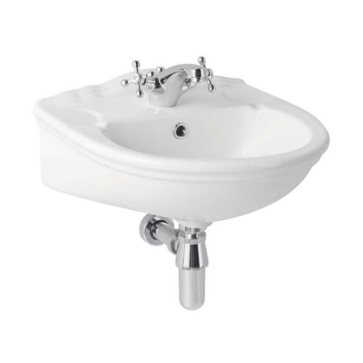 Picture of White Tamarind Standard Basin 465mm 2 Tap Hole