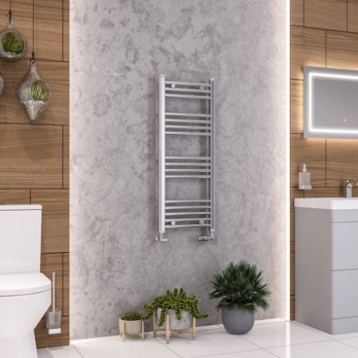 Picture of Chrome Wendover Straight Multirail 1000 x 400mm Towel Rail