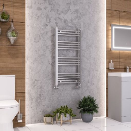 Picture of Chrome Wendover Straight Multirail 1000 x 500mm Towel Rail